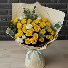 Букет цветов из:  Розы в Ростовe-на-Донy