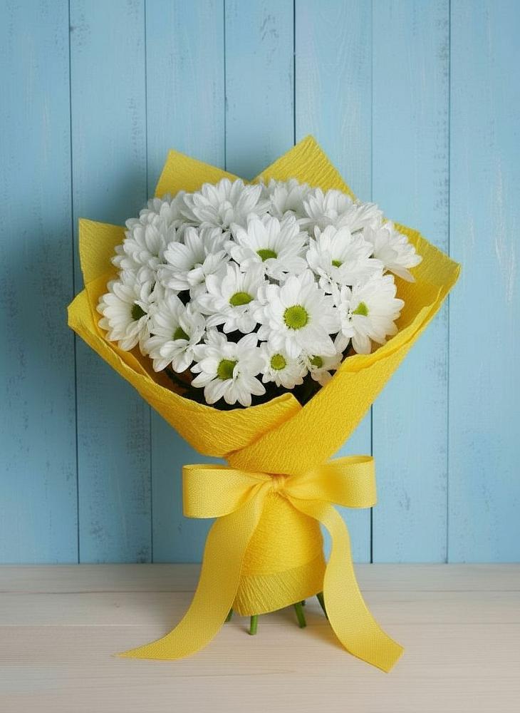 Букет цветов из: Хризантемы в Ростовe-на-Донy