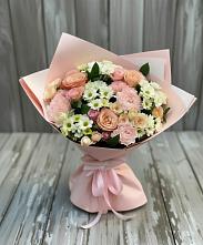 Букет цветов из:  Гвоздики, Розы и Хризантемы #REPLACE_PRED# Ростовe-на-Донy